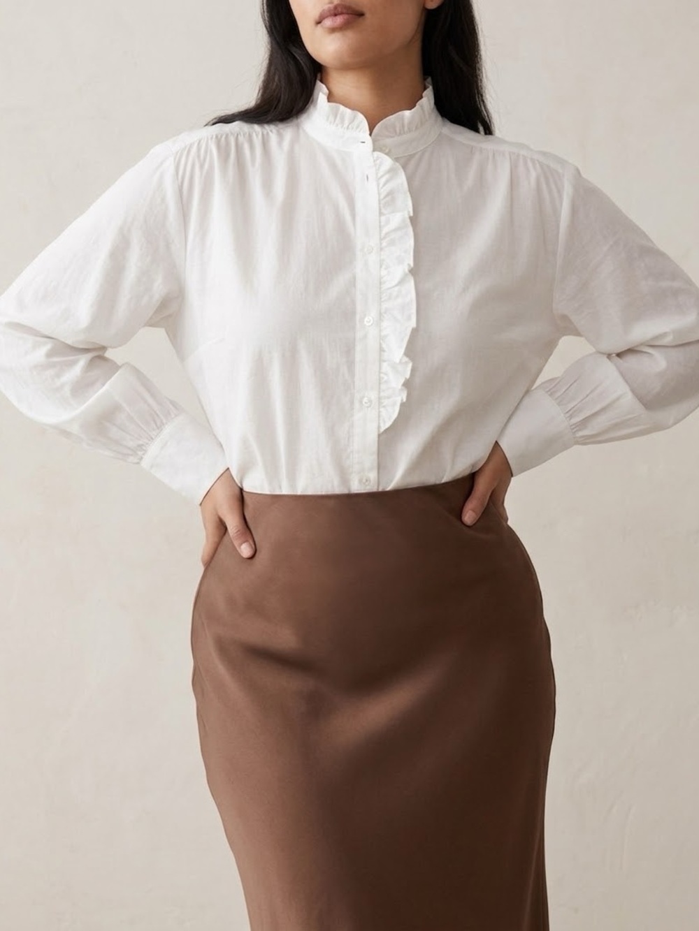 Paris Atelier 100% Cotton White Blouse